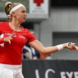 Un match à oublier pour Jil Teichmann. KEYSTONE/EPA/Piotr Polak